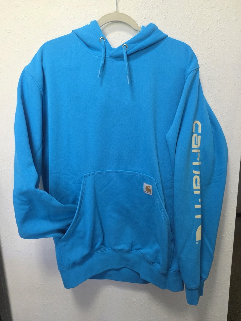 Carhartt Men’s Turquoise Blue Hooded Pullover Sweatshirt